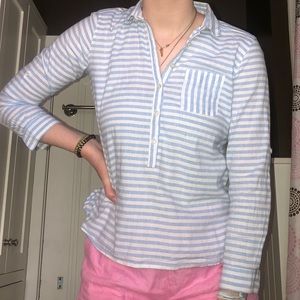 Light Blue Shep Half button down shirt